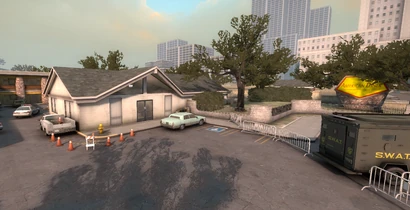 Das Restaurant des Motels mit Easteregg im Beschreibungsschild.