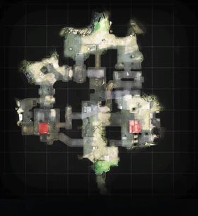 Lageplan der Karte (CS:GO).