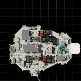 Lageplan der Karte (CS:GO).