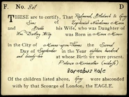 Geburtsurkunde der Mann-Drillinge