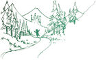 Forest castle doodle
