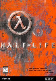 Das Verkaufscover von Half-Life.