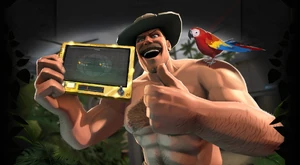 Saxton bewirbt -Artikel.