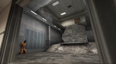 Tresorraum mit Geisel.