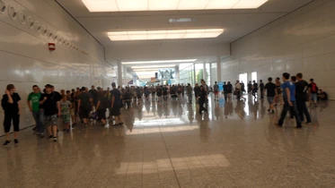 Das Gelände der Messe war durchgehend ordentlich besucht.