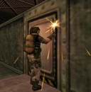 Инженер выполняет свою работу.