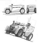 Набросок дизайна грузовика. Здесь он похож на американский внедорожник времён ВОВ.