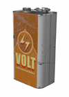 Battery 9v white side