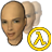 Иконка Faceposer Source SDK, на которой изображена лысая голова Аликс возле жёлтого символа Лямбда.