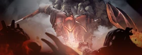 Artwork des Dota 2-Helden Dragon Knight.