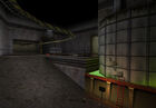 Место, где в Half-Life игрок мог видеть робота-погрузчика. Течь отходов уже заделана.