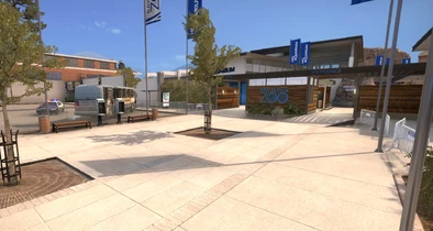 Der Spawn-Punkt der Antiterroreinheit.