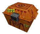 Большая коробка с обеднённым ураном U-235, вырезанная из Half-Life.