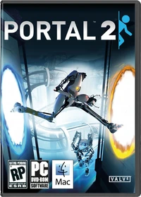 Das Verkaufscover von Portal 2.