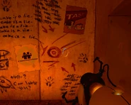 Zeichnereien in einem Ratman Den.