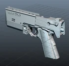 FinalHoursAlyx alyx pistol.jpg (203 КБ) Рендер ранней модели пистолета, изначально созданной для Half-Life 2: Episode Three, рукоятка и спусковой крючок стали позже частью пистолета.