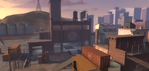 Mannhattan Sicht auf Spawn.png (1,5 MB) Der Spawn der Karte Mannhattan von außen gesehen