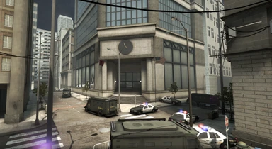 Haupteingang der Bank.