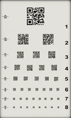 Eye chart QR