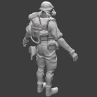 Неиспользуемая модель разведчика с обратной стороны.