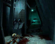 Мертвый зомбайн в поезде Альянса