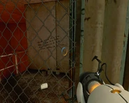 Schriften hinter einem Gitter