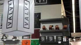 Valve hatte natürlich auch einen Merchandise-Stand auf dem Messegelände.