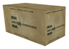 Картонная коробка с логотипом Arbeit Laboratories.