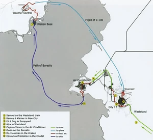 Раннее путешествие в ходе Half-Life 2.