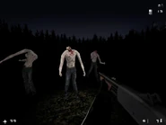 Один из видов дергающихся в лесу.