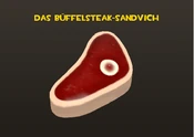 Büffelsteak-Sandvich