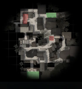 Lageplan der Karte (CS:GO).