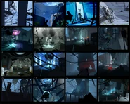 Arte conceptual de la cámara dañada, basado en capturas de Portal, mostrado en el DLC PotatoFoolDaysARG