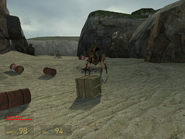 Antlion Guardián Emergiendo en el capitulo Bunkers de Half-Life 2