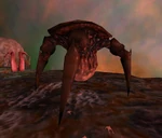 Gonarch en Xen rodeado de su crias Headcrab