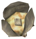 Vista de la cabeza abierta de Nihilanth