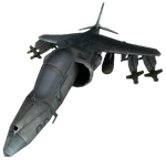Modelo de un AV-8B Harrier II