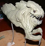 Escultura preliminar en plasticina