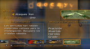 Decay Ataques Xen menu