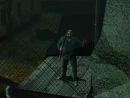 Padre Gridori viendo a Gordon desde el cementerio