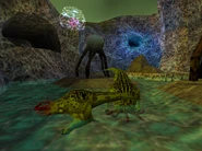 Par de Bullsquids cerca de los hongos