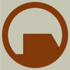 El logotipo de Black Mesa como se ve en el camión