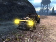 Muscle Car con los Faroles encendidos