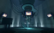 GLaDOS como se ve en su cámara principal