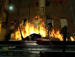 Zombies empalados en una trampa de propano