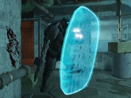 Charger con su escudo de energía activado