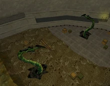 Dos Tentáculos en un biodomo abandonado en Opposing Force.
