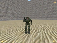 Robot Grunt mirando al jugador.