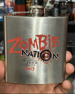 Halloween Horror Nights 23 Zombie Nation Flask Image from HorrorUnearthed