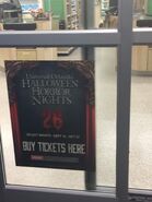 HHN 26 Buy Tickets Here Window Sign [From HorrorUnearthed]